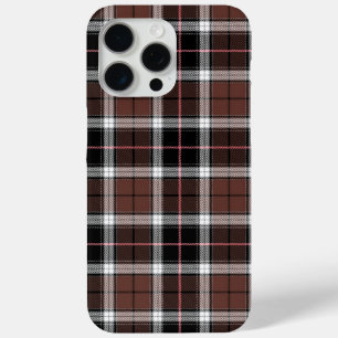 Brown Plaid iPhone 15 Pro Max Case