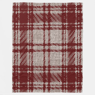 Brown Plaid Fleece Blanket
