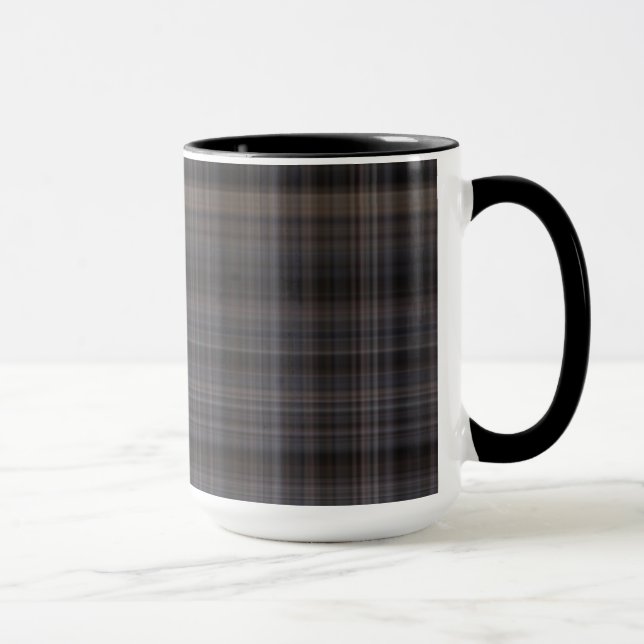 Brown Plaid (soe) Mug (Right)