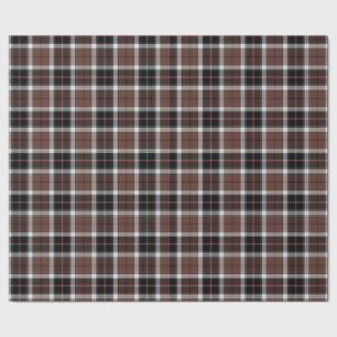 Brown Plaid Wrapping Paper