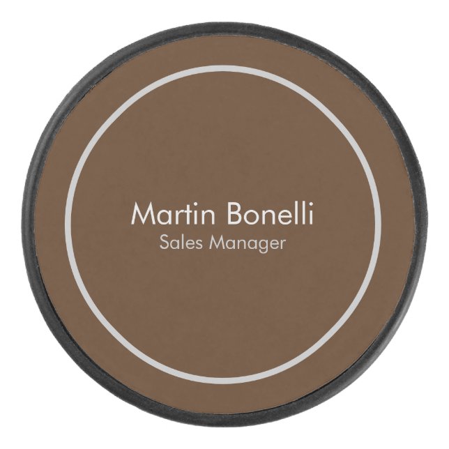 Brown Plain Simple Moderne Professionnel (Devant)