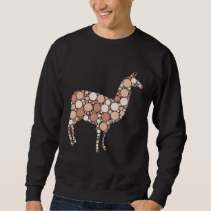 Brown Polka Dot Llama International Dot Day Sweatshirt