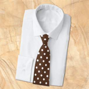 Brown Polka Dot Tie