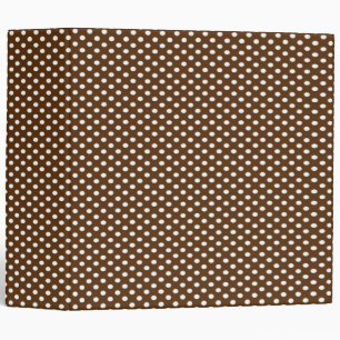 Brown Polka Dots Binder