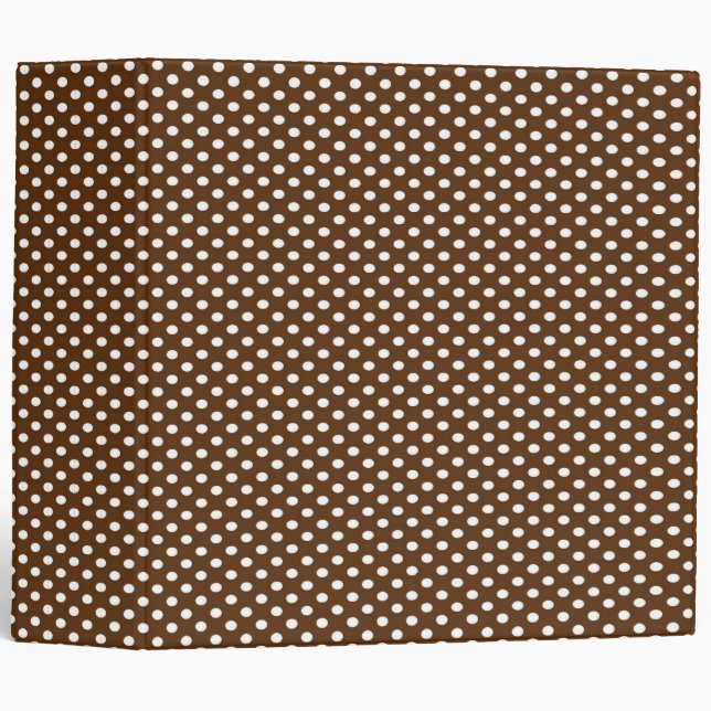 Brown Polka Dots Binder (Front/Spine)