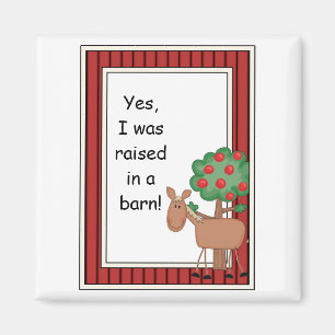 Brown Pony Horse - Farmyard Barnyard Friend - Kids Magnet