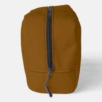 Brown Print Cut Sew Toiletry Bag