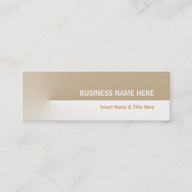 Brown Pro Mini Business Card (Front)