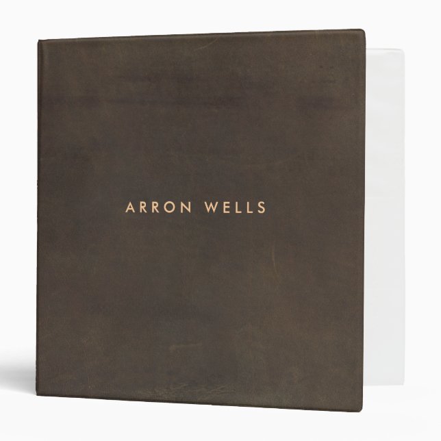  Brown Professional Elegant Binder (Front/Inside)