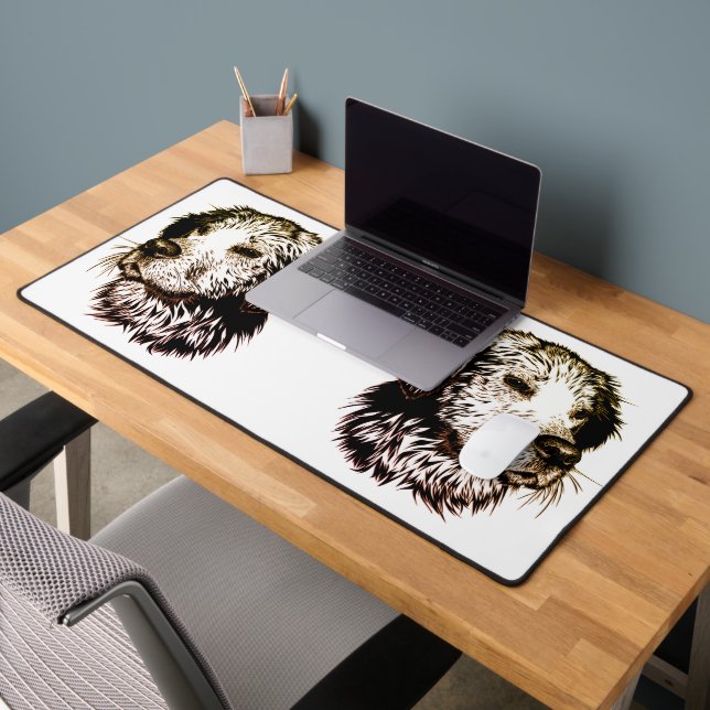 Brown Puppy Sketch  Desk Mat (Office 2)
