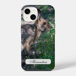 Brown Rabbit, Resting in Nature iPhone 14 Case