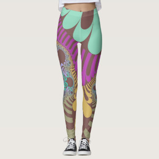 Brown Rainbow Mod Leggings