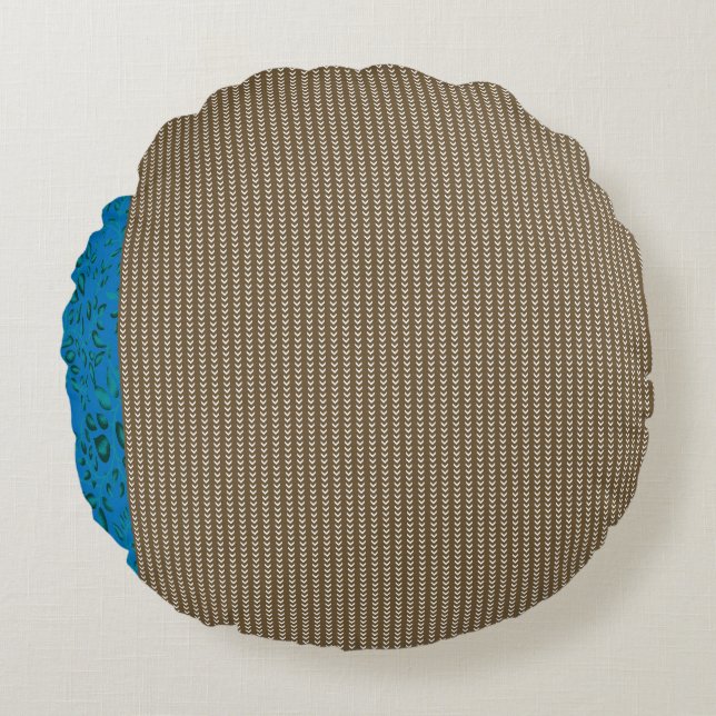 brown, rectangle, wood, beige, grey, gold, font, t round pillow (Front)