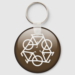 Brown recycle keychain by Petr Kratochvil
