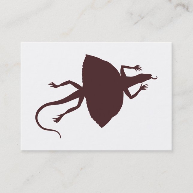 Brown reptile business card (Front)