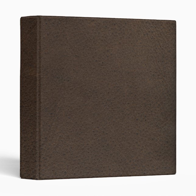 Brown Retro Custom Suede Binder (Front/Spine)