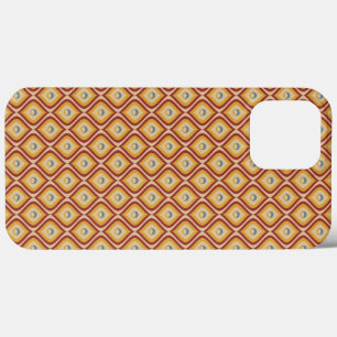 Brown Retro Earthy Wavy Retro Vintage Mid Century iPhone 13 Pro Max Case