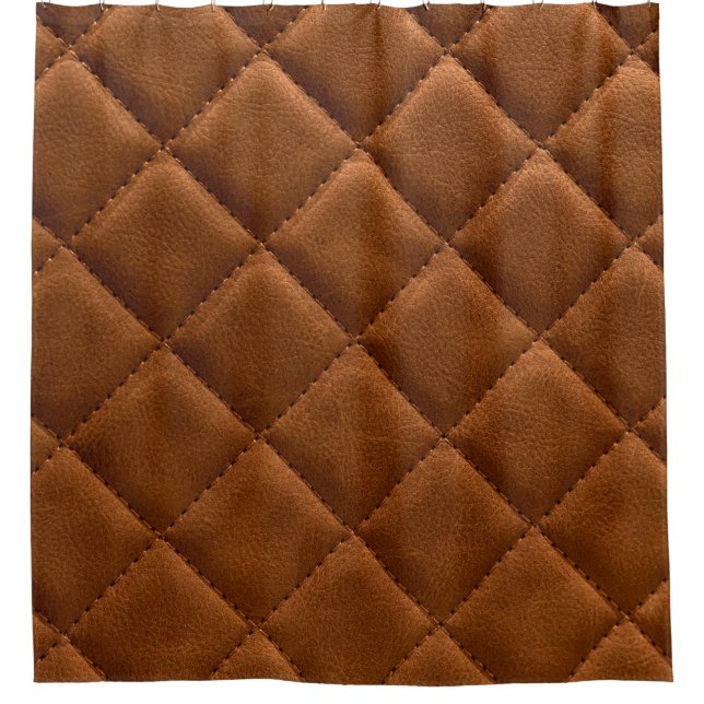Brown rhombuses leather background (Front)