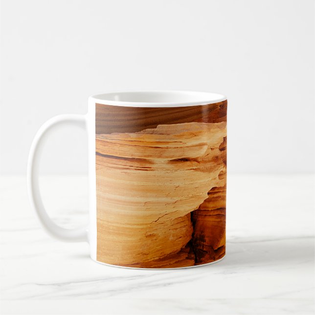 Brown rock formation coffee mug (Left)