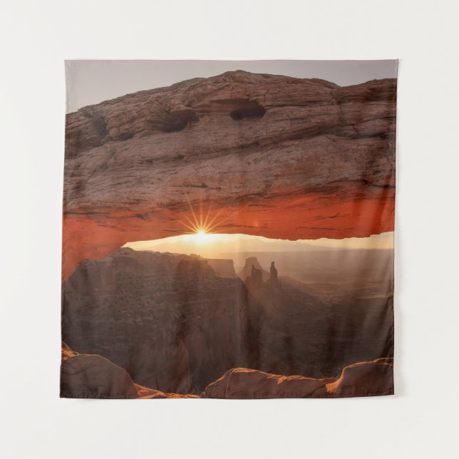 BROWN ROCK FORMATION DURING DAYTIME TAPESTRY (Front)