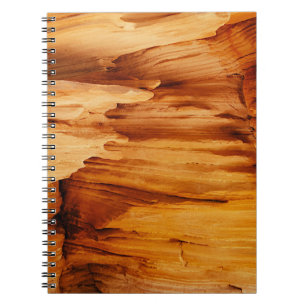 Brown rock formation notebook