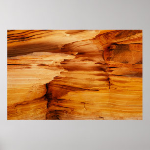 Brown rock formation poster