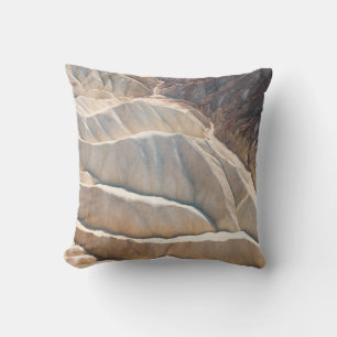 Brown rock formation throw pillow