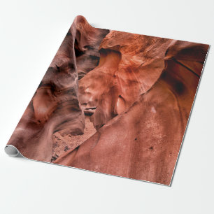Brown rock formations wrapping paper