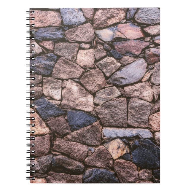 Brown rock wall notebook (Front)