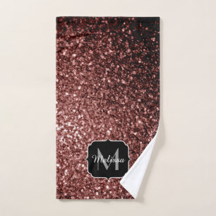 Brown Rouge faux Parties scintillant scintille Mon