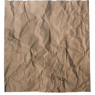 Brown rough crumpled recycled paper texture