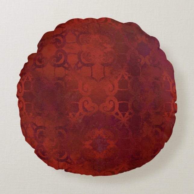 brown round pillow (Front)
