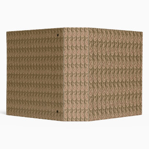 Brown rug featuring a detailed motif pattern with  binder