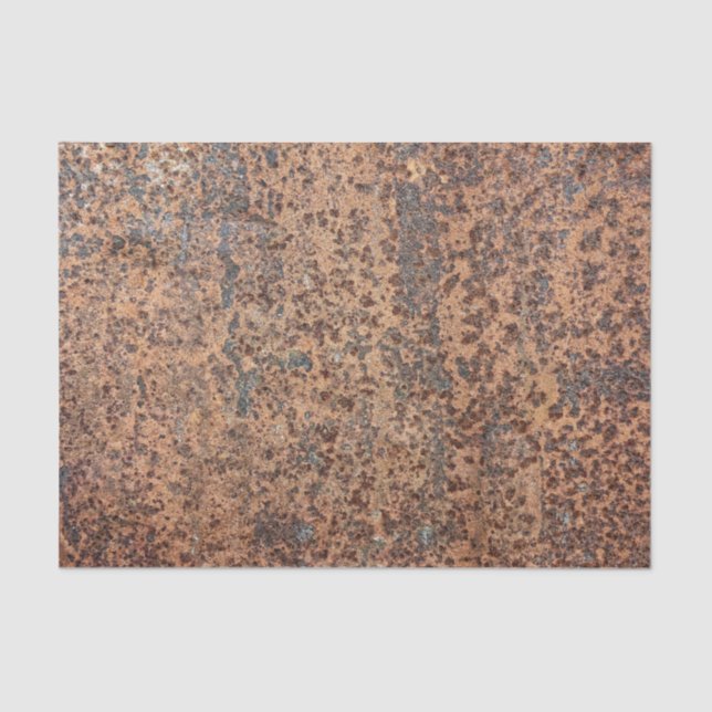 Brown Rusted Metal Corrosion Pattern 2 Tissue Paper (Front)