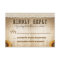 brown rustic country style wedding RSVP with lace