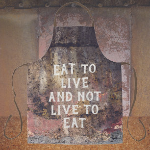 Brown rusty pattern apron