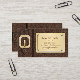 Brown Saddlebag Business Card