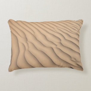 Brown sand accent pillow