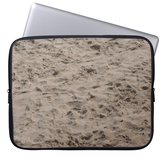 Brown sand laptop sleeve (Front)