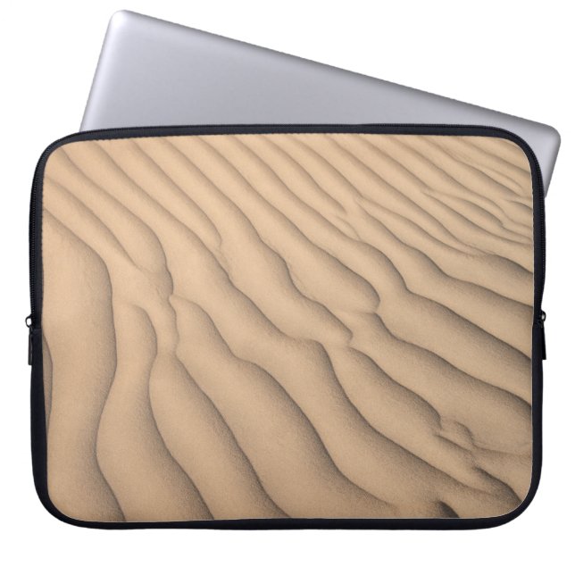 Brown sand laptop sleeve (Front)