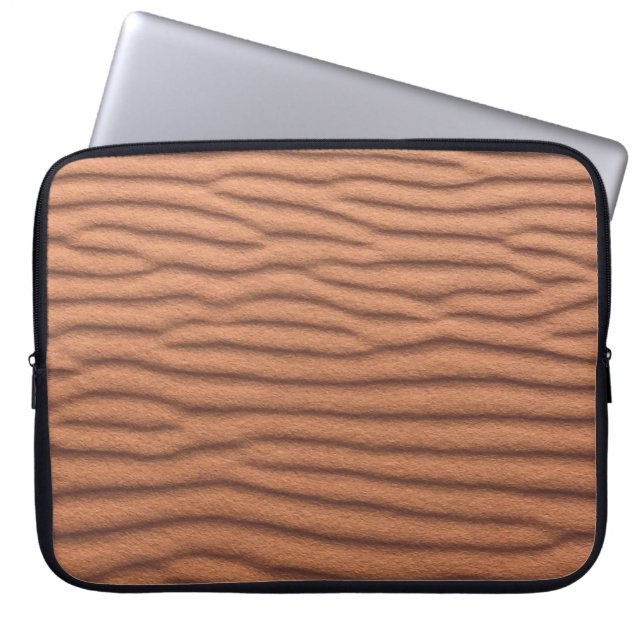 Brown sand laptop sleeve (Front)