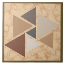 Brown Sandstone Geometric Pattern 
