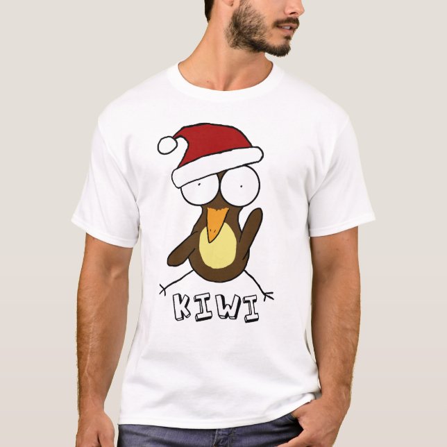 Brown Santa Kiwi T-Shirt (Front)