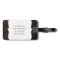 Brown Scuffed Leather Look Luggage Tag