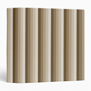 Brown shadow stripes binder