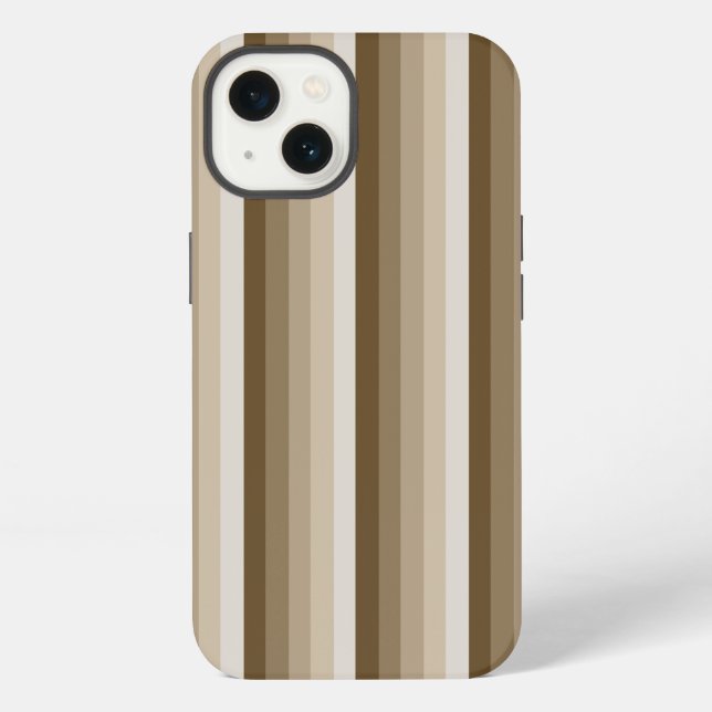 Brown shadow stripes Case-Mate iPhone case (Back)
