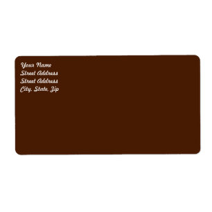 Brown Shipping Label