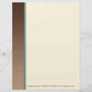 Brown Side Border Business Letterhead