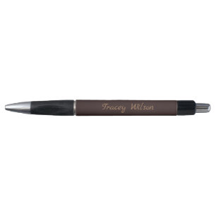 Brown simple business pen