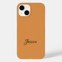 Brown simple script name plain